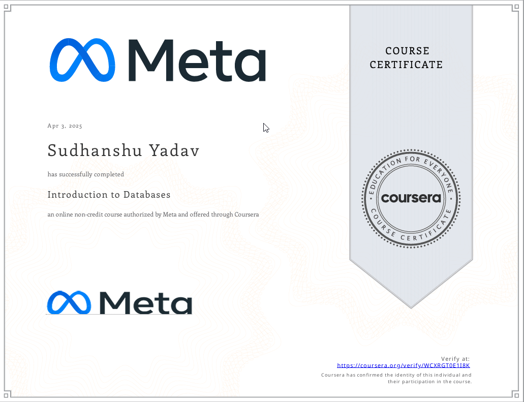 JavaScript Algorithms certificate