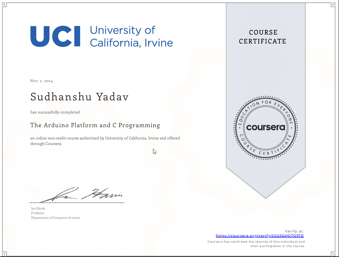 Data Science certificate